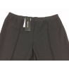 ELENA MIRO' pantalone donna in jersey pesante con cuciture davanti nero