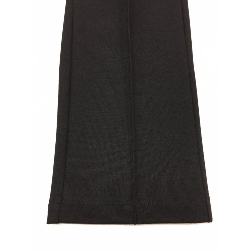 ELENA MIRO' pantalone donna in jersey pesante con cuciture davanti nero