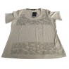 ELENA MIRO ' t-shirt donna mezza manica applicazioni strass 95% viscosa 5% elastan