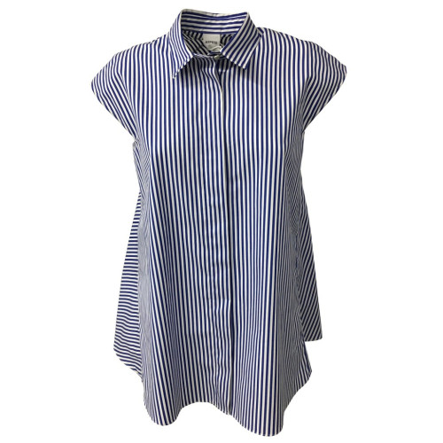 ASPESI camicia donna righe bianco/azzurro mod H809 B863 100% cotone