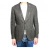 L.B.M 1911 men's brown/green jacket unlined  60% cotton 40% linen mod 2837