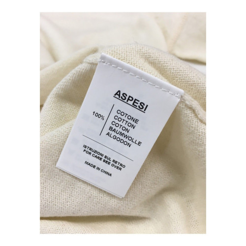 ASPESI cardigan donna ecru mod 3927 3980 100% cotone vestibilità comoda
