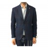 L.B.M 1911 men's green jacket blue/bordeaux unlined 75% linen 25% cotton mod 2857