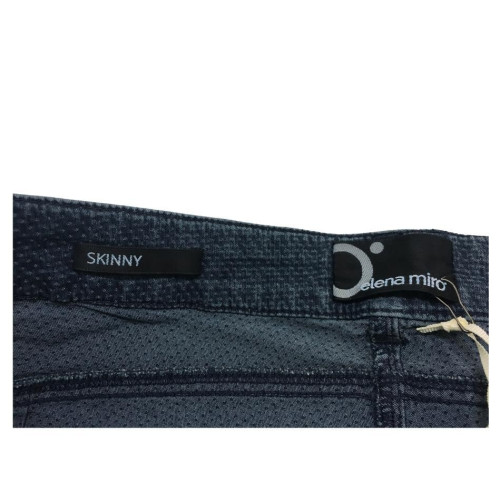 ELENA MIRÒ jeans donna leggero stampato in tinta modello SKINNY PUSH-UP