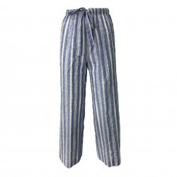ASPESI women's trousers blue/white lines mod H107 G163 MADE IN ITALY