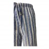 ASPESI pantalone donna righe azzurro/bianco cotone mod H107 G163 MADE IN ITALY