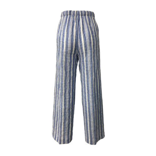 ASPESI women's trousers blue/white lines mod H107 G163 MADE IN ITALY