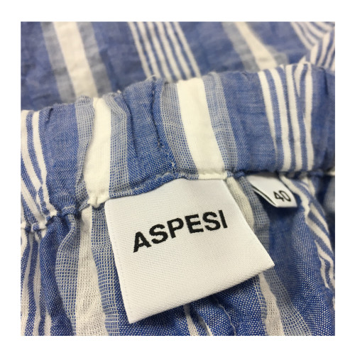 ASPESI women's trousers blue/white lines mod H107 G163 MADE IN ITALY