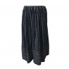 ASPESI women's skirt blue/white lines mod H506 G165 99% cotton 1% polyurethane