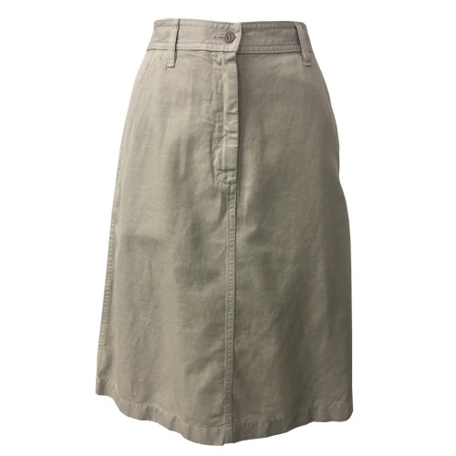 ASPESI high waist woman skirt H507 F207 61% cotton 39% linen MADE IN ITALY