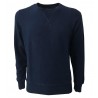 VINTAGE 55 sweatshirt green man brushed 100% cotton slim fit