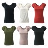 ASPESI t-shirt half sleeve women mod Z304 Red 100% cotton MADE IN ITALY