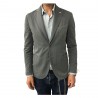 L.B.M 1911 men's  jacket  unlined gray slim 87% cotton 12% polyamide slim fit 2875