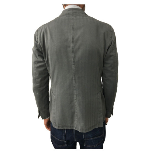 L.B.M 1911 giacca uomo sfoderata grigio spinata doppio spacco slim 2875