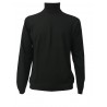 ALPHA STUDIO black knit high collar men wool slim fit 100%