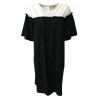 HUMILITY 1949 abito donna mezza manica nero/bianco mod HA6128