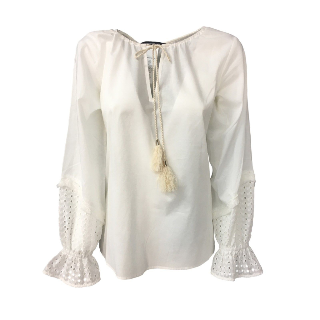 PENNYBLACK camicia donna con inserti in sangallo mod EFFIGE 100% cotone