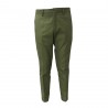 TISSUE' men's trousers green with zip mod TPM00501 100% cotton MADE IN ITALY