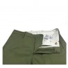 TISSUE' men's trousers green with zip mod TPM00501 100% cotton MADE IN ITALY