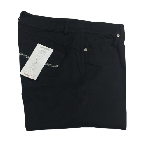 ELENA MIRO' pantalone donna cotone blu mod PUSH UP