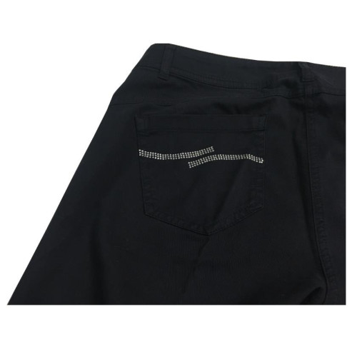 ELENA MIRO' pantalone donna cotone blu mod PUSH UP