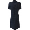 ASPESI woman dress blue half sleeve model H605 C253 100% linen