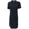 ASPESI woman dress blue half sleeve model H605 C253 100% linen