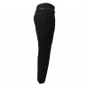 TELA pantalone donna nero cotone con cintura mod CARTA MADE IN ITALY