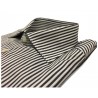BRANCACCIO striped men's shirt, 100% double twisted cotton long sleeve