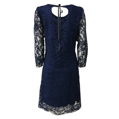 LA FEE MARABOUTEE abito donna pizzo blu chiaro mod FB3108 MADE IN ITALY