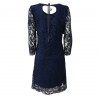 LA FEE MARABOUTEE abito donna pizzo blu chiaro mod FB3108 MADE IN ITALY