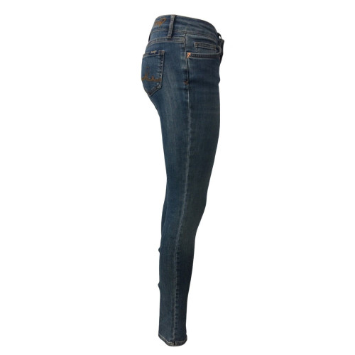 SEVEN7 jeans donna skinny vita alta con zip mod MIRA 1247015 Medium Rise