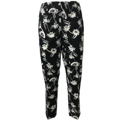 PENNYBLACK pantalone donna nero/bianco mod LAMBDA 100% cotone