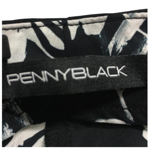 PENNYBLACK trousers woman black / white mod LAMBDA 100% cotton