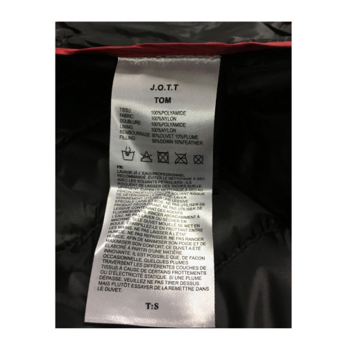JOTT men's down vest with pocket  90% down 10% feather mod TOM