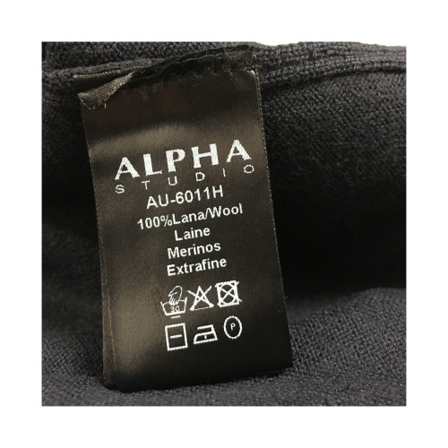 ALPHA STUDIO men's sweater regular fit 100% wool mod AU-6011H