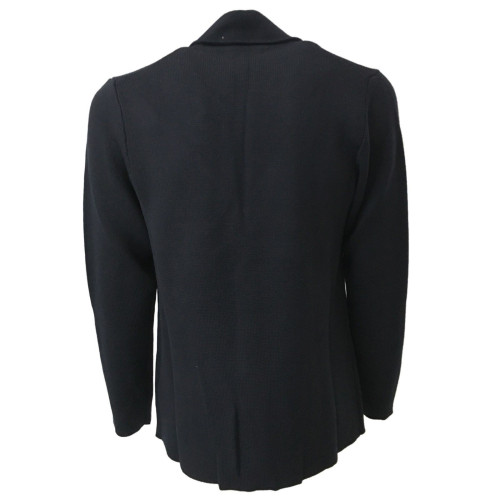 ALPHA STUDIO giacca uomo blu punto stoffa slim fit 100% lana mod AU-6030E