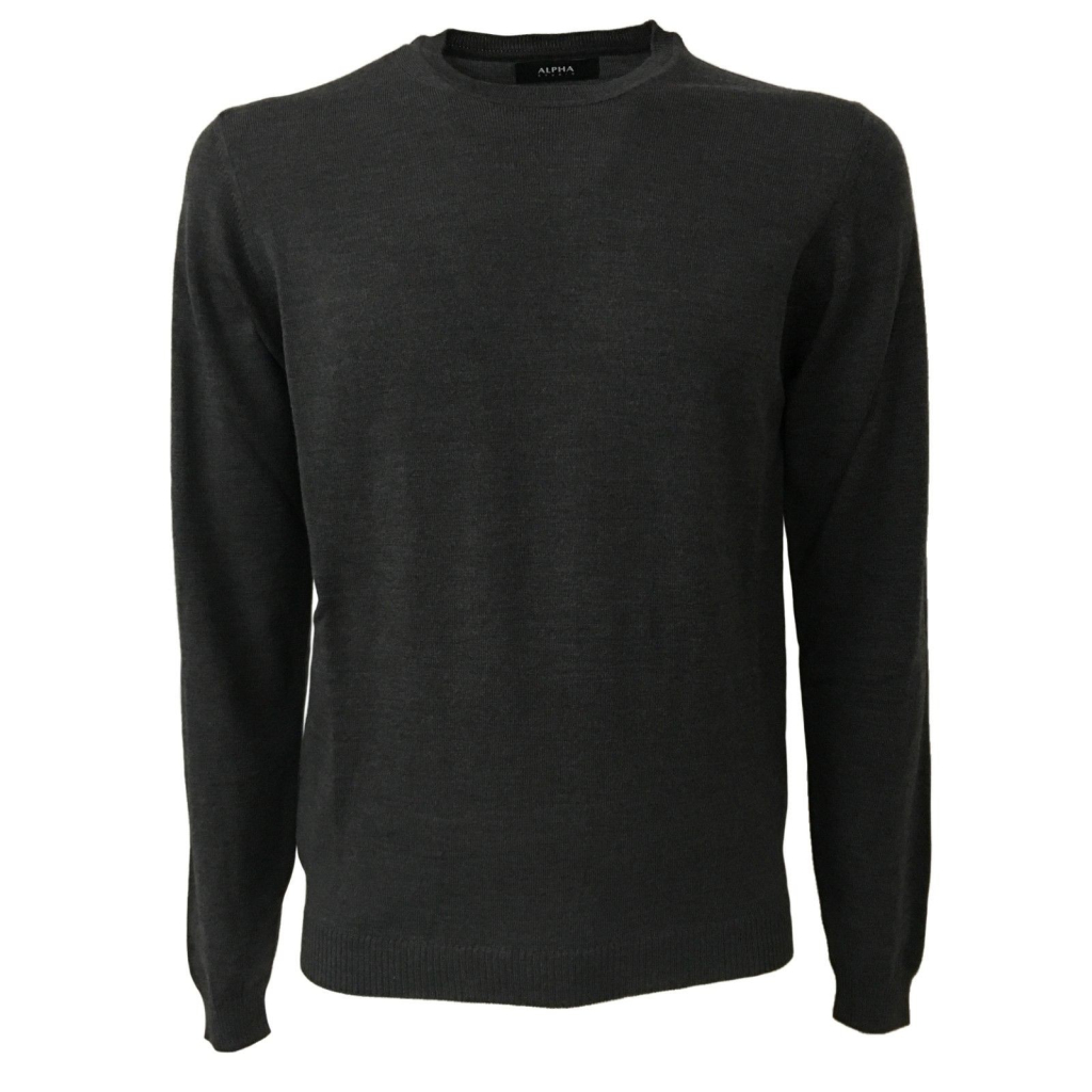 ALPHA STUDIO men's sweater slim 100% wool mod AU-6020C