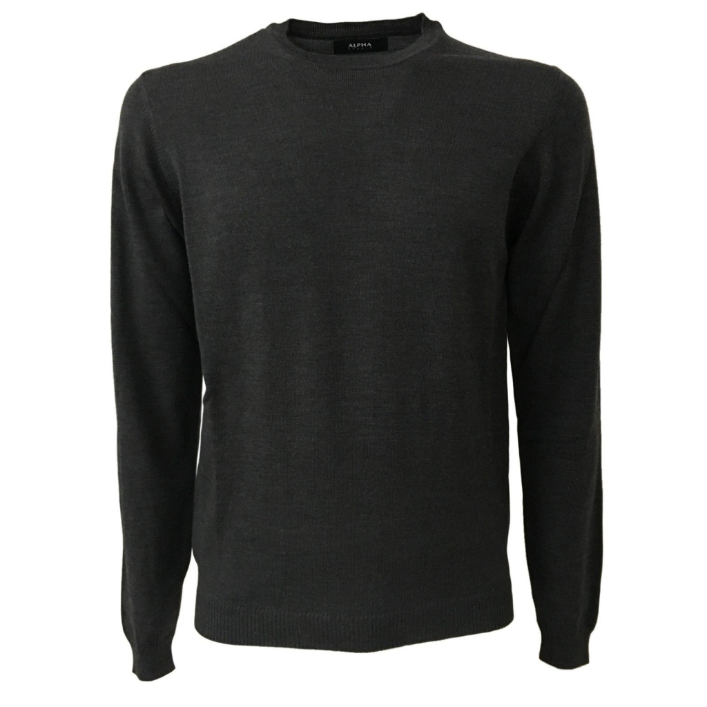ALPHA STUDIO men's sweater slim 100% wool mod AU-6020C ALPHA STUDIO men's sweater slim 100% wool mod AU-6020C
