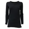 ALPHA STUDIO women's wool sweater blue v-neck mod AD-7001A