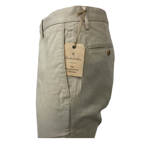 BROOKS BROTHERS pantalone uomo tessuto armaturato mod 6133 98%cotone 2% elastan tessuto MADE IN ITALY