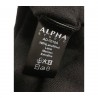 ALPHA STUDIO maglia donna a V nero con spacchi laterali mod AD-7010A 100% lana