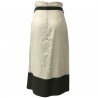 MYLAB gonna donna lunga cm 88 bicolore 100% lino MADE IN ITALY