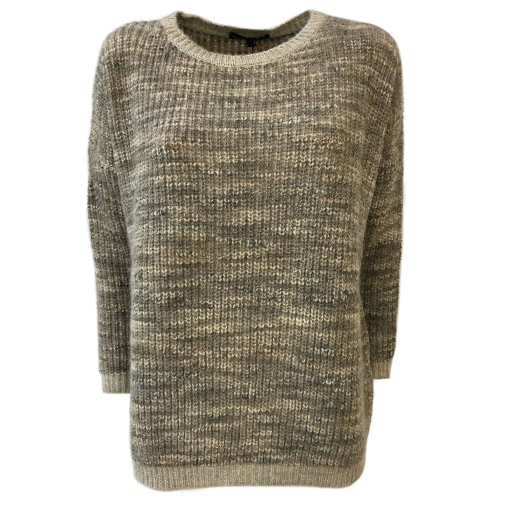 HUMILITY 1949 women's sweater beige melange wool mod HA7006 MADE IN ITALY HUMILITY 1949 women's sweater beige melange wool mod HA7006 MADE IN ITALY
