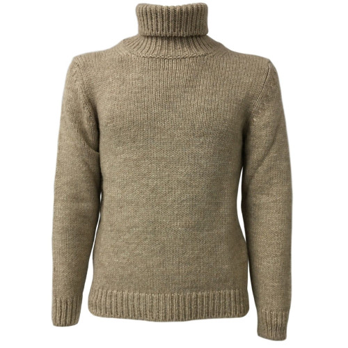 SETTEFILI CASHMERE men's sweater wool high neck mod RA6BUR.BN11 MADE IN ITALY