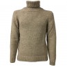 SETTEFILI CASHMERE men's sweater wool high neck mod RA6BUR.BN11 MADE IN ITALY