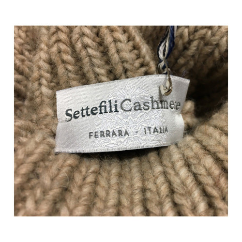SETTEFILI CASHMERE men's sweater wool high neck mod RA6BUR.BN11 MADE IN ITALY