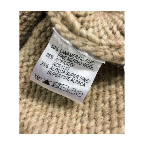 SETTEFILI CASHMERE men's sweater wool high neck mod RA6BUR.BN11 MADE IN ITALY