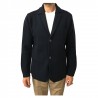 ALPHA STUDIO men's jacket blue slim fit 100% wool mod AU-6030E