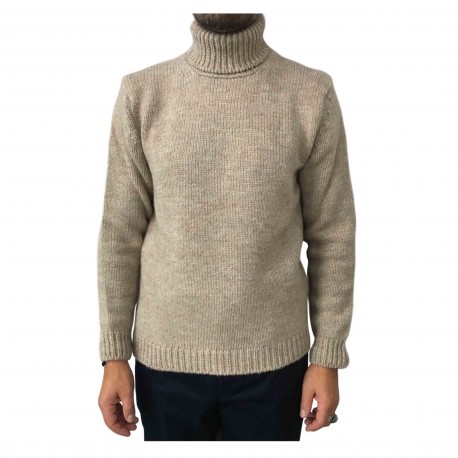 SETTEFILI CASHMERE maglia uomo lana collo alto mod RA6BUR.BN11 MADE IN ITALY